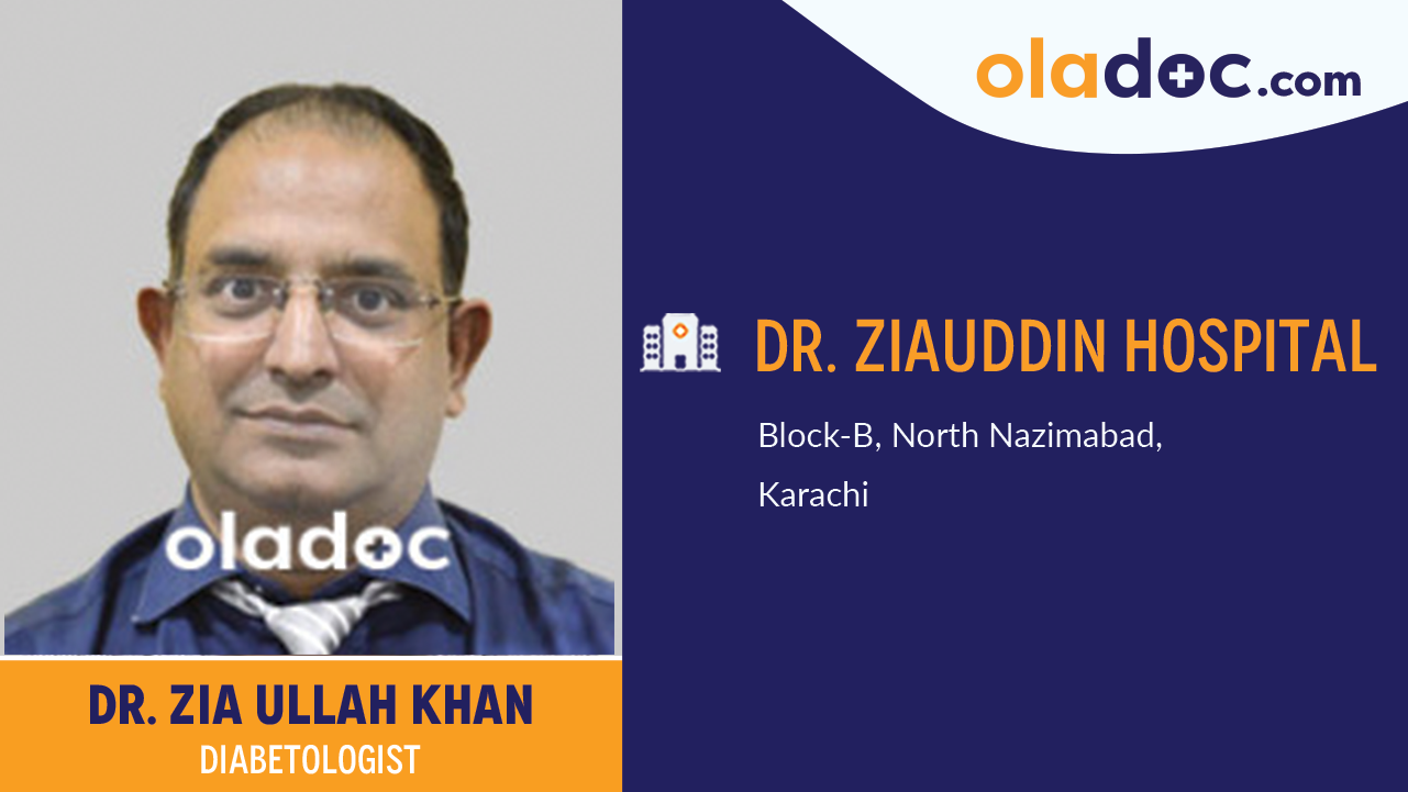 Practice location of  Dr. Zia Ullah Khan